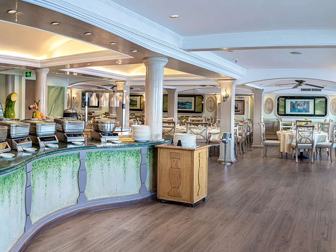 Restaurant aboard the Sonesta Moon Goddess Nile Cruise Ship Nile cruise